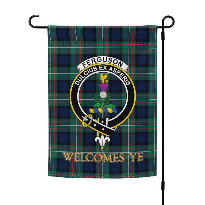 Ferguson Modern Clan Badge Tartan Garden Flag