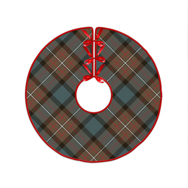 Ferguson Weathered Clan Badge Tartan Christmas Tree Skirt