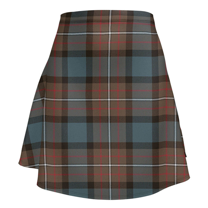 Ferguson Weathered Clan Badge Tartan Flared Skirt