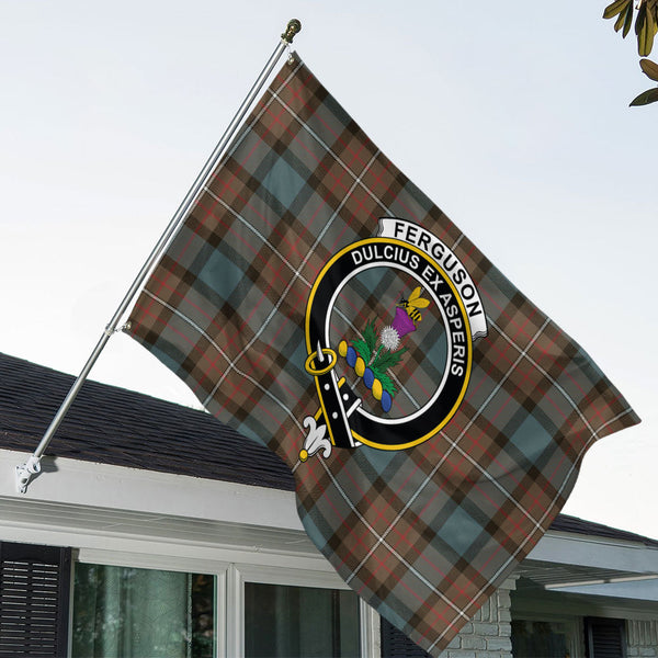 Ferguson Weathered Clan Badge Tartan House Flag