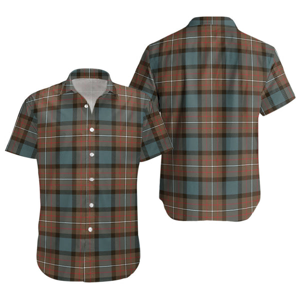 Ferguson Weathered Clan Badge Tartan Short Sleeve Shirt