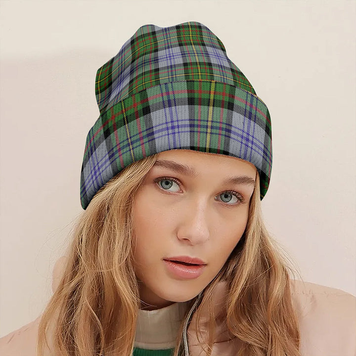 Firth of Tay (Gillies Dress) Modern Clan Badge Tartan Knitted Beanie