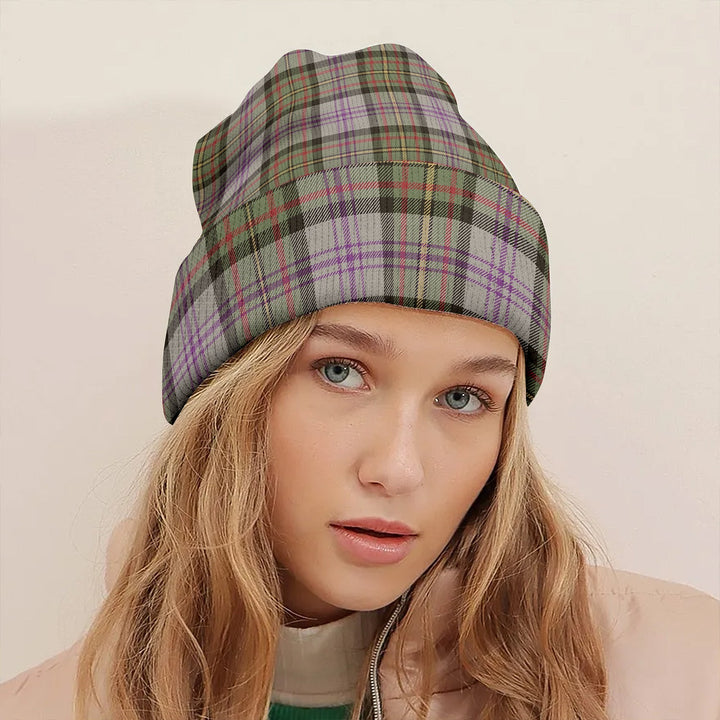 Firth of Tay (Gillies Dress) Weathered Clan Badge Tartan Knitted Beanie