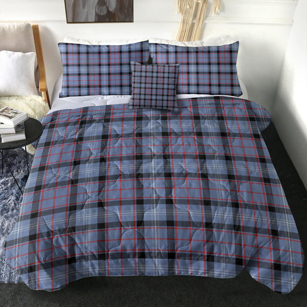 Fitzgerald Blue Modern Tartan Comforter