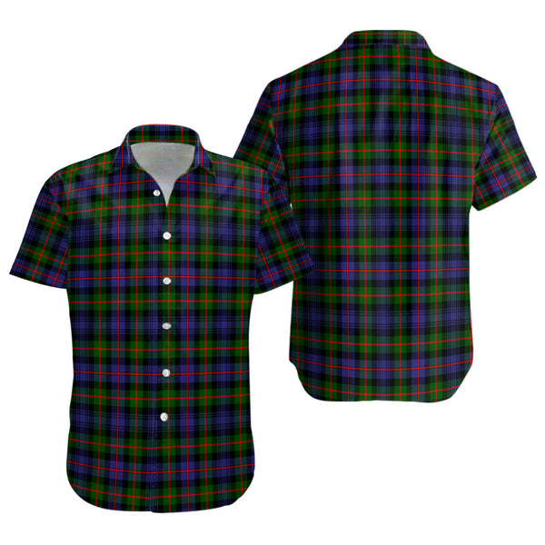 Fleming Clan Badge Tartan Short Sleeve Shirt