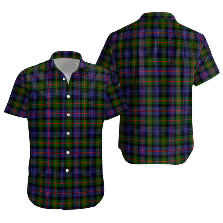 Fleming Clan Badge Tartan Short Sleeve Shirt