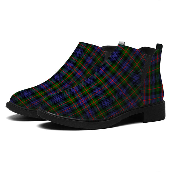 Fleming Tartan Flat Ankle Boots