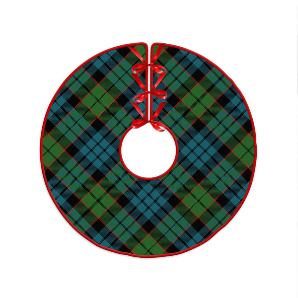 Fletcher Family Ancient Clan Badge Tartan Christmas Tree Skirt