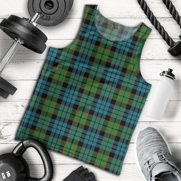 Fletcher Family Ancient Clan Badge Tartan Men Tank Top