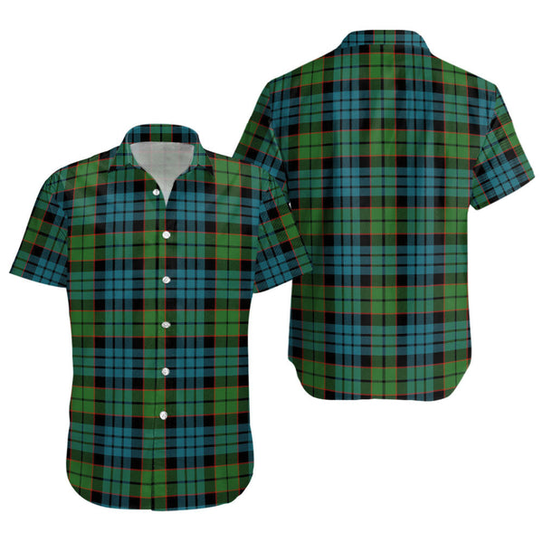 Fletcher Family Ancient Clan Badge Tartan Short Sleeve Shirt