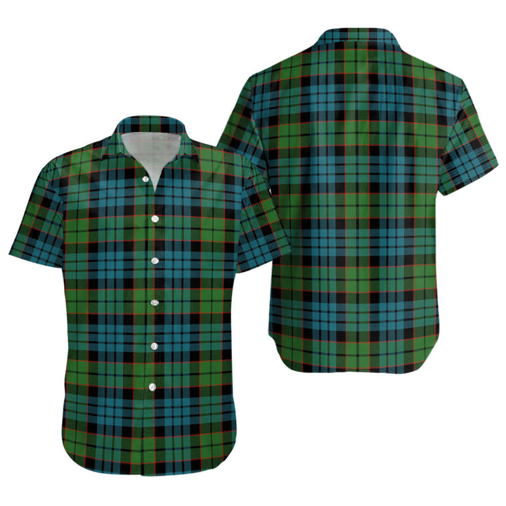Fletcher Family Ancient Clan Badge Tartan Short Sleeve Shirt