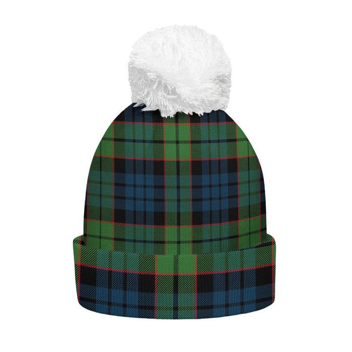 Fletcher Family Modern Clan Badge Tartan Bobble Beanie Hat