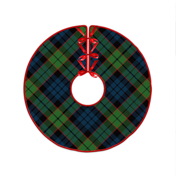 Fletcher Family Modern Clan Badge Tartan Christmas Tree Skirt