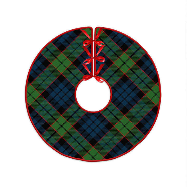 Fletcher Family Modern Clan Badge Tartan Christmas Tree Skirt