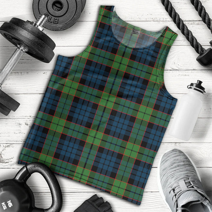 Fletcher Family Modern Clan Badge Tartan Men Tank Top