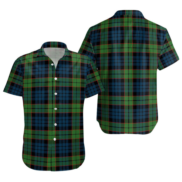 Fletcher Family Modern Clan Badge Tartan Short Sleeve Shirt