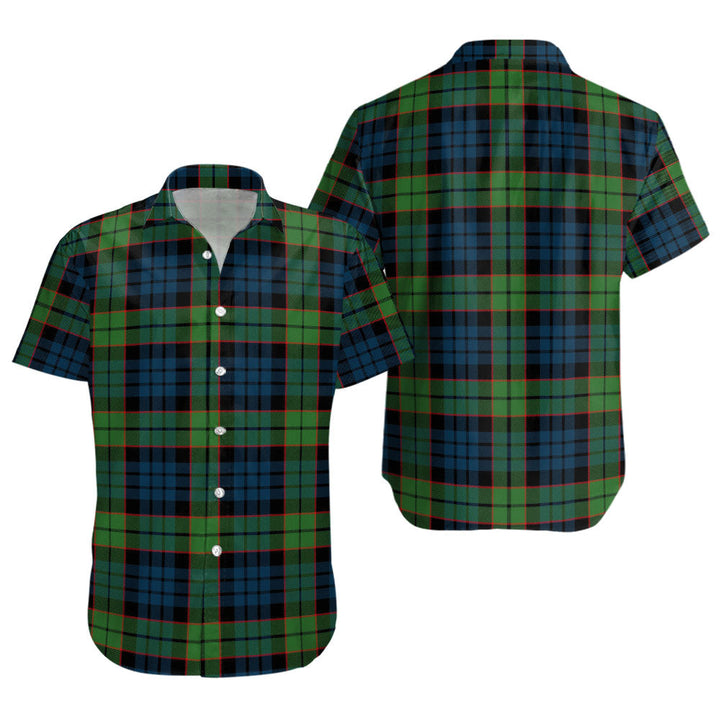Fletcher Family Modern Clan Badge Tartan Short Sleeve Shirt
