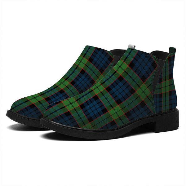Fletcher Family Modern Tartan Flat Ankle Boots