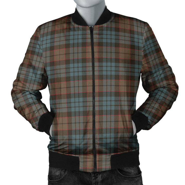 Fletcher Family Weathered Clan Badge Tartan Bomber Jacket