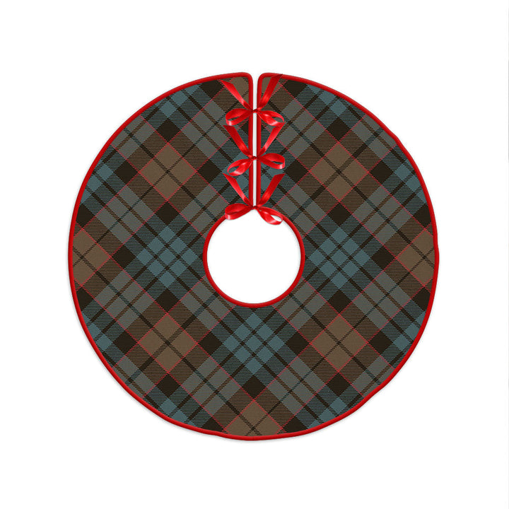 Fletcher Family Weathered Clan Badge Tartan Christmas Tree Skirt