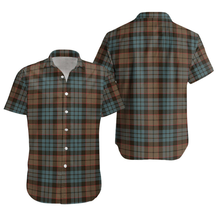 Fletcher Family Weathered Clan Badge Tartan Short Sleeve Shirt