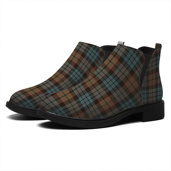 Fletcher Family Weathered Tartan Flat Ankle Boots