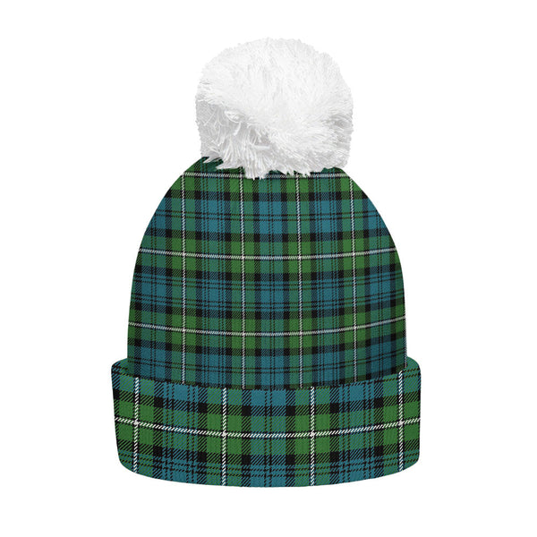 Forbes Ancient Clan Badge Tartan Bobble Beanie Hat