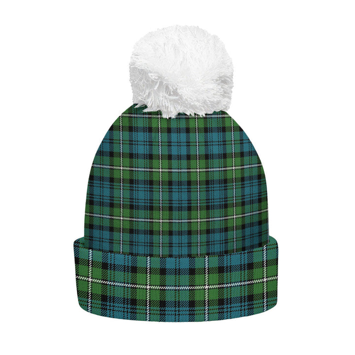 Forbes Ancient Clan Badge Tartan Bobble Beanie Hat