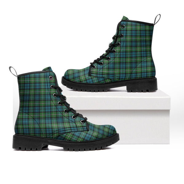 Forbes Ancient Clan Badge Tartan Leather Boots