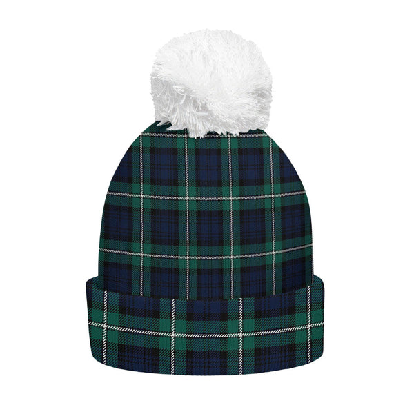 Forbes Modern Clan Badge Tartan Bobble Beanie Hat