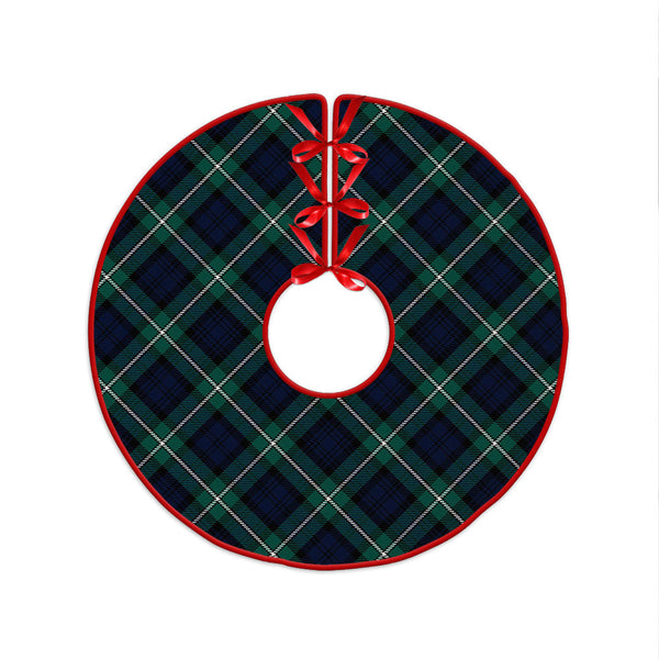 Forbes Modern Clan Badge Tartan Christmas Tree Skirt