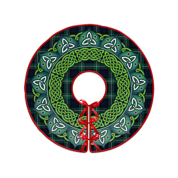 Forbes Modern Clan Badge Tartan Christmas Tree Skirt Heritage Holiday Decor