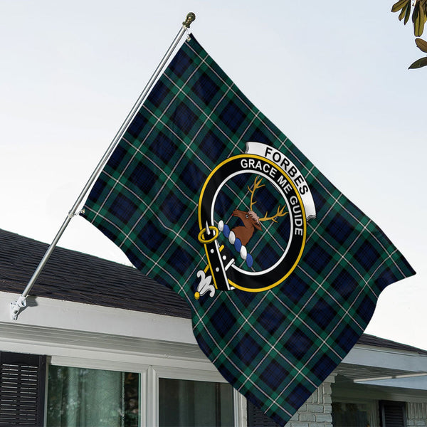 Forbes Modern Clan Badge Tartan House Flag