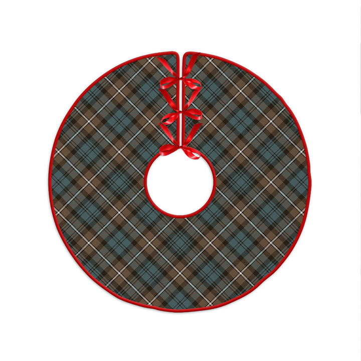 Forbes Weathered Clan Badge Tartan Christmas Tree Skirt