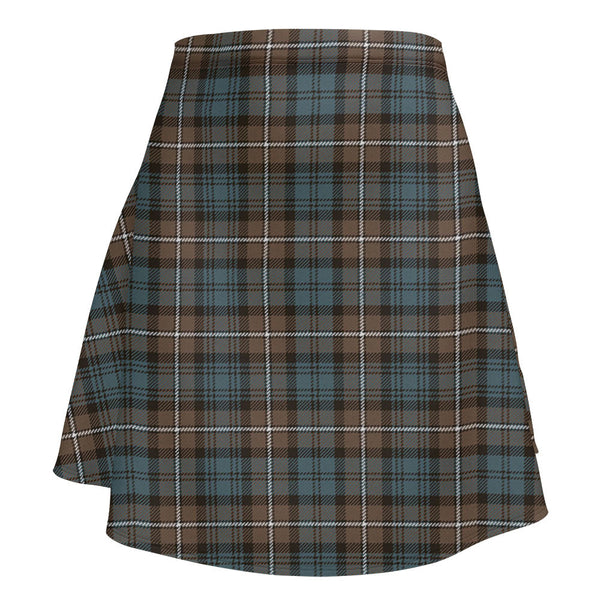 Forbes Weathered Clan Badge Tartan Flared Skirt