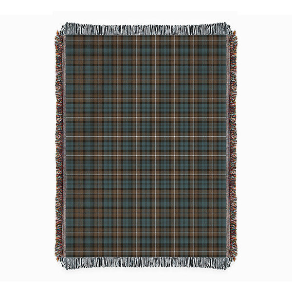 Forbes Weathered Clan Badge Tartan Woven Blanket