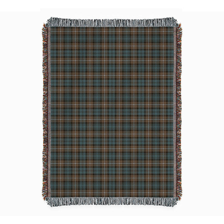 Forbes Weathered Clan Badge Tartan Woven Blanket