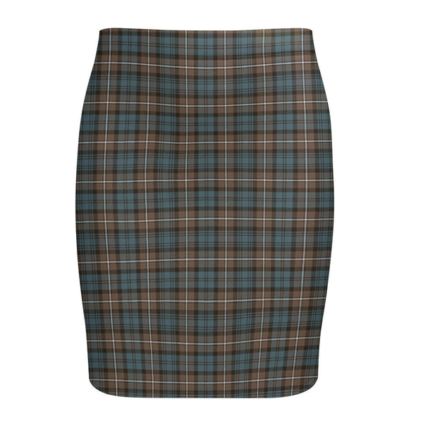 Forbes Weathered Tartan Fitted Skirt