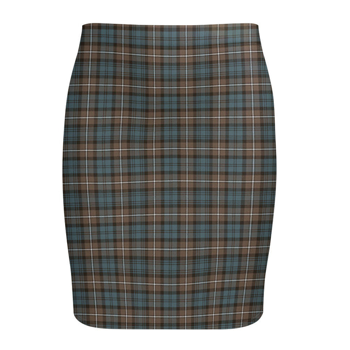 Forbes Weathered Tartan Fitted Skirt