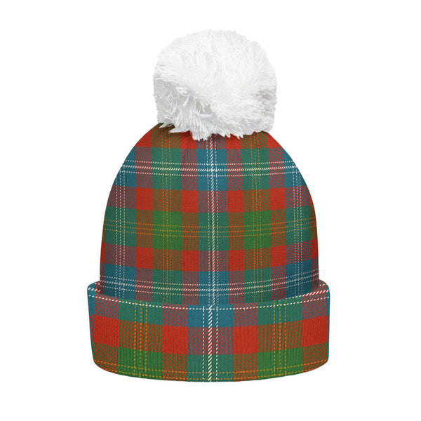 Forrester Ancient Clan Badge Tartan Bobble Beanie Hat