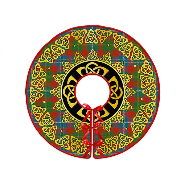 Forrester Ancient Clan Badge Tartan Christmas Tree Skirt Golden Celtic Heritage