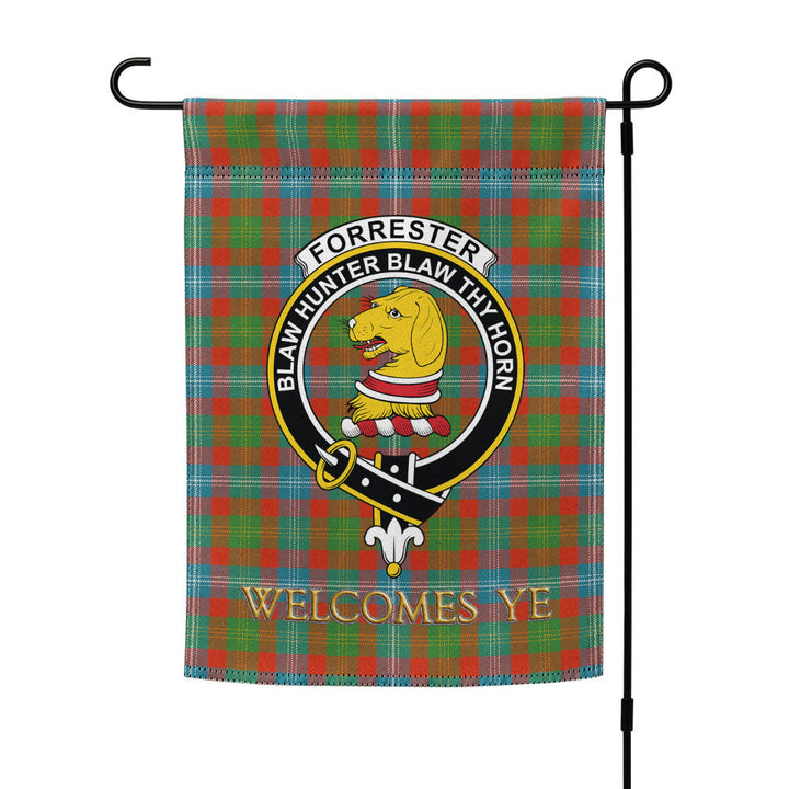 Forrester Ancient Clan Badge Tartan Garden Flag