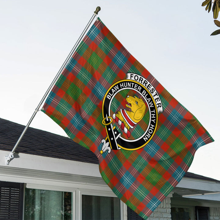 Forrester Ancient Clan Badge Tartan House Flag
