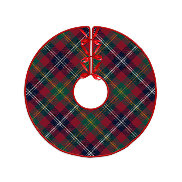 Forrester Modern Clan Badge Tartan Christmas Tree Skirt