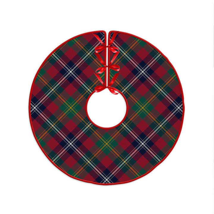 Forrester Modern Clan Badge Tartan Christmas Tree Skirt