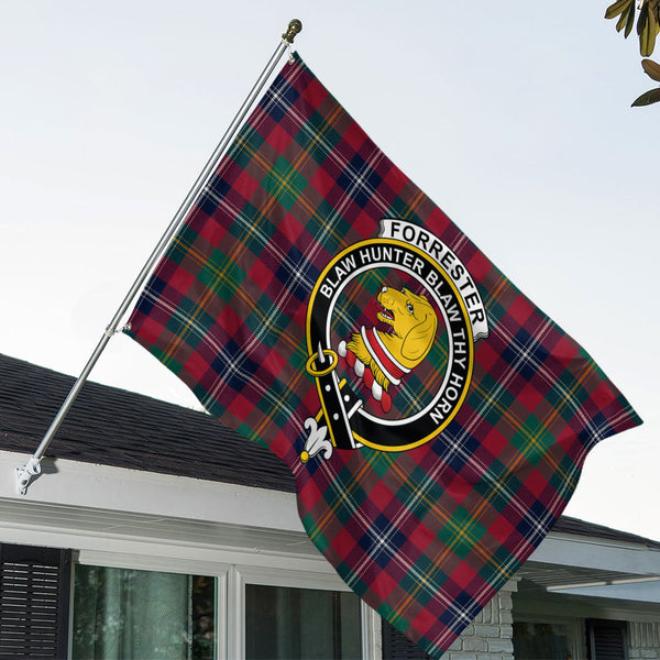 Forrester Modern Clan Badge Tartan House Flag