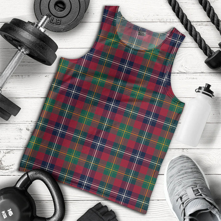Forrester Modern Clan Badge Tartan Men Tank Top