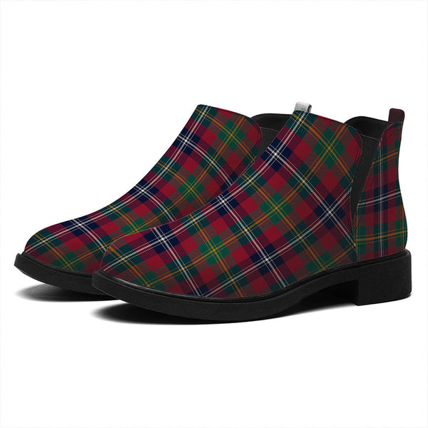 Forrester Modern Tartan Flat Ankle Boots