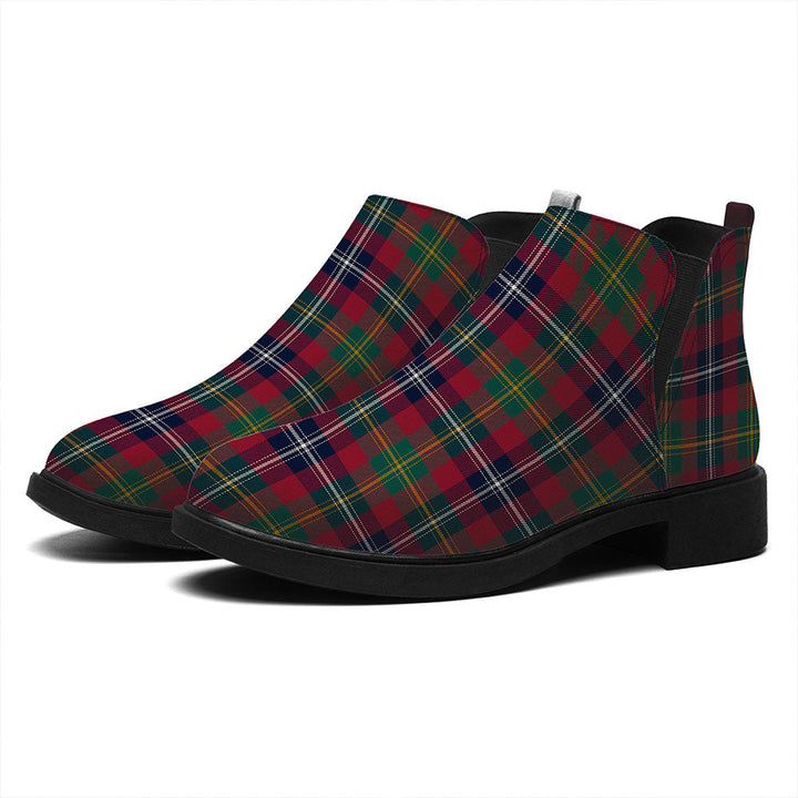 Forrester Modern Tartan Flat Ankle Boots