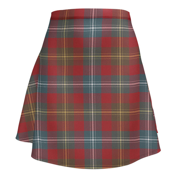 Forrester Weathered Clan Badge Tartan Flared Skirt